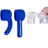 3 Pack Massager Attachment Accessories Massage Accessory Attachments Silicone (Blue+Clear)